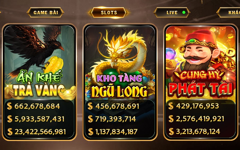 Slot game Kho Tàng Ngũ Long YO88