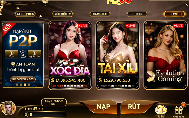 Xóc Đĩa Live YO88