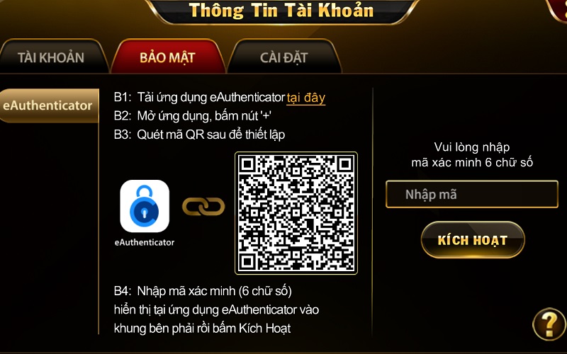 xác thực thông tin